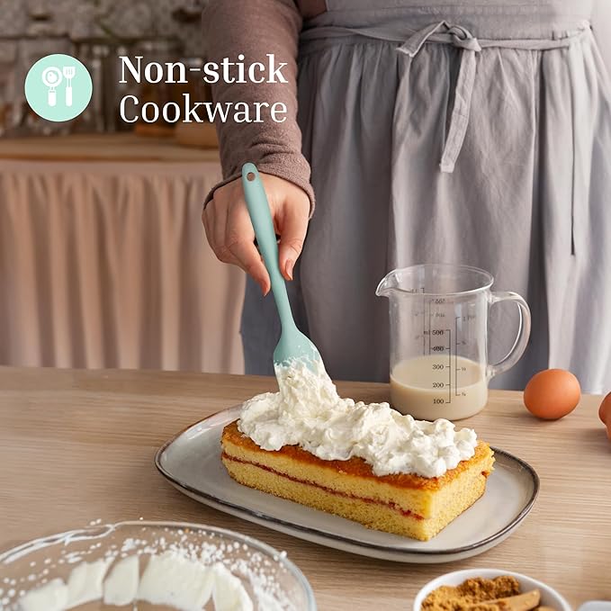 Silicone Spatula Set – 2-Piece Set of Rubber Spatulas for Non-Stick Cookware – Kitchen Tools and