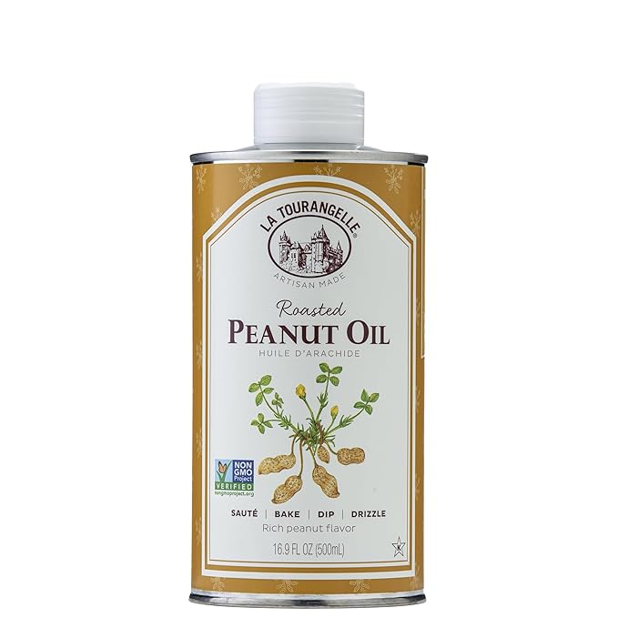 La Tourangelle, Roasted Peanut Oil, Slow Roasted Expeller-Pressed for Rich Flavor, Perfect for