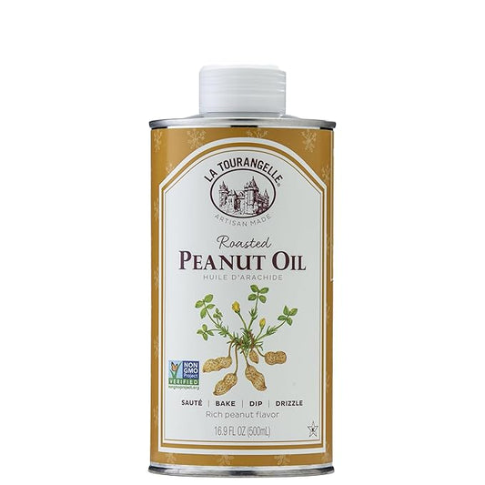La Tourangelle, Roasted Peanut Oil, Slow Roasted Expeller-Pressed for Rich Flavor, Perfect for