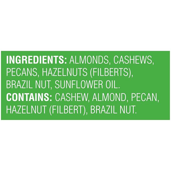 Sincerely Nuts Roasted & Unsalted Mixed Nuts (2 LB) Almonds, Cashews, Brazil Nuts, Hazelnuts &