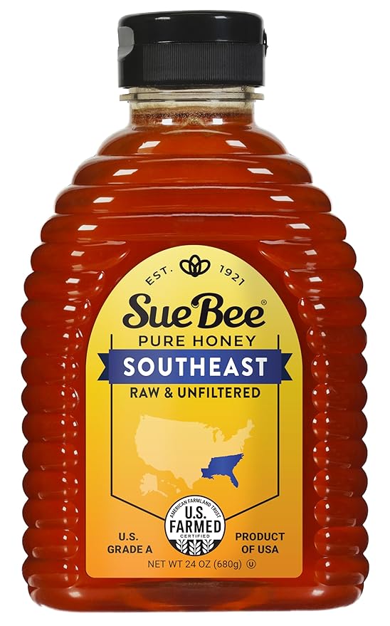 Sue Bee Regional Southeast Honey, Strained, Unfiltered USA Beekeeper-Owned Co-op, 24 oz (Packaging