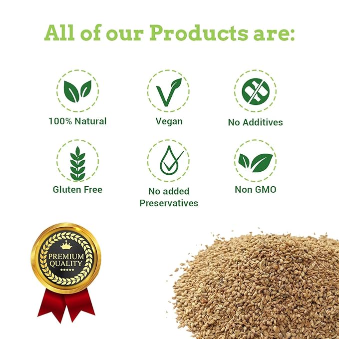 Spice Magic Ajwain Seeds I Carom Seeds I Bishops Weed ~ 100% Pure, Aromatic & Natural I Non-GMO I