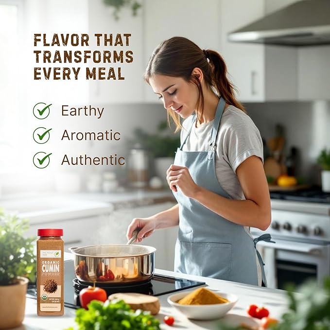 Organic Cumin Powder 15.52 oz ??Ground Cumin for Cooking & Seasoning ??USDA Organic, Gluten Free