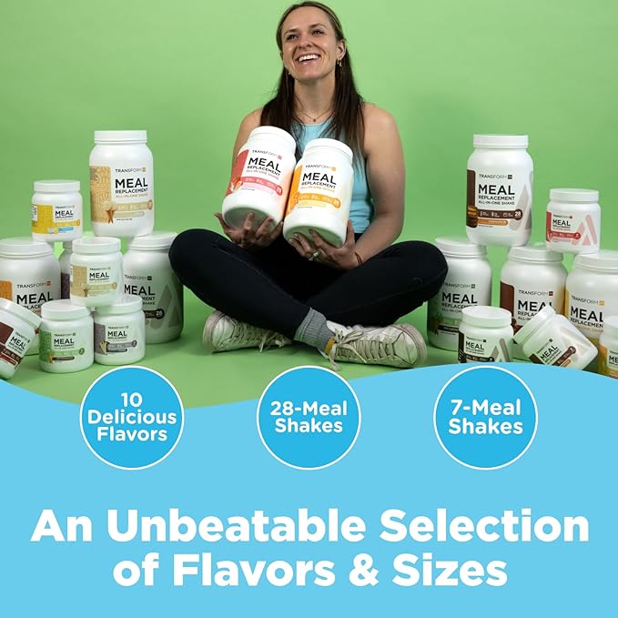 TransformHQ Meal Replacement Shake Powder 28 Servings (Pineapple Ice Cream Flavored) - Gluten Free