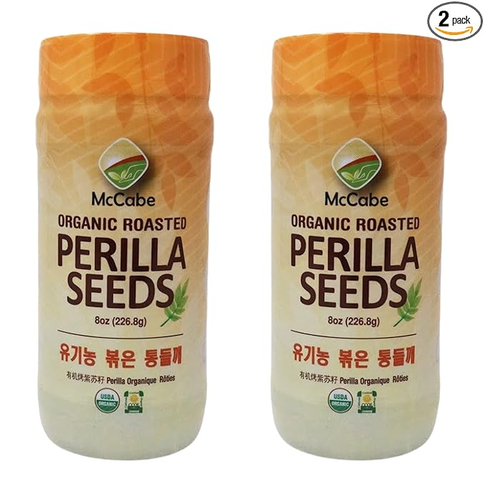 McCabe Organic Roasted Perilla Seeds - Perilla Seeds Organic | Rich with Fiber & Minerals | USDA