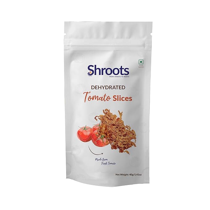 SHROOTS Dehydrated Tomato Flakes Pure Vegetarian Gluten-Free No Added Salt Easy Cooking Essential