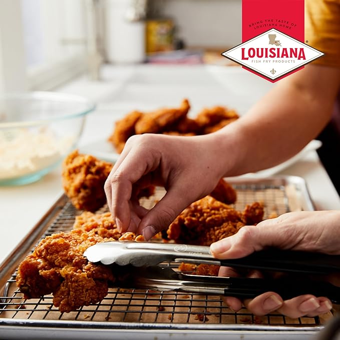 Louisiana Seasoned Chicken Fry Batter 9 oz (Pack of 3) - Crispy Southern Coating Mix for Fried