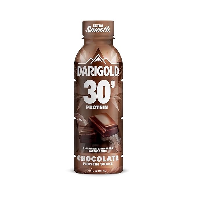 Darigold Ready to Drink Chocolate Protein Shake, 30g Protein, No Added Sugar, Lactose Free, Only