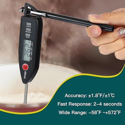 10 Set Waterproof Food Thermometer for Water, Liquid, Candle and Cooking Digital Meat Thermometer