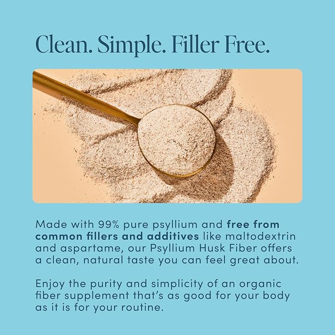 Psyllium Husk Fiber Lemonade 20 Count Travel Packs (6g Per Packet) - Psyllium Husk Powder for