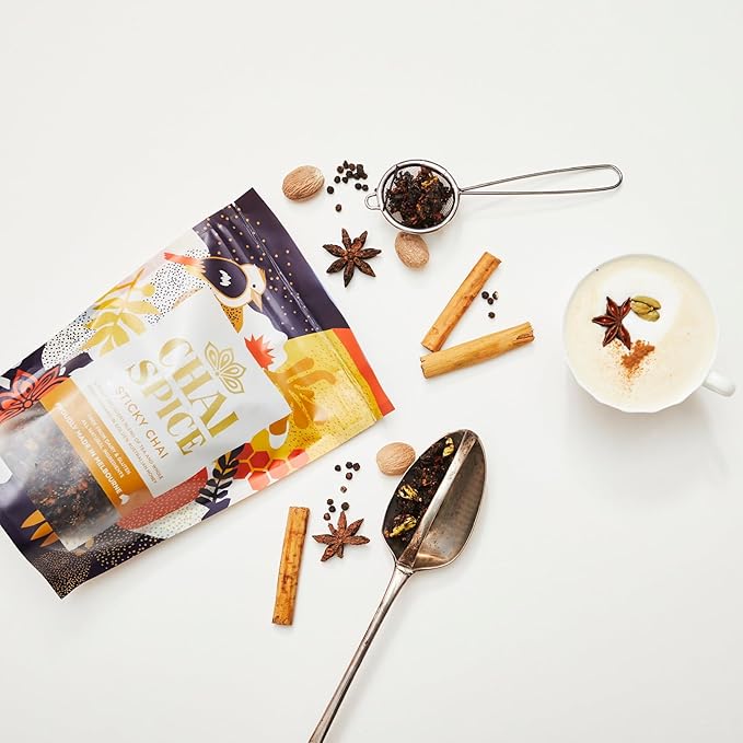 Chai Spice Sticky Chai - 250g 16 Serves 100% Natural Whole Spices Chai Tea | Sugar Free | Gluten