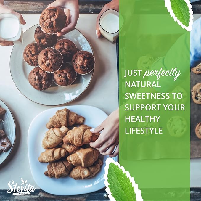 Stevita Organic Erythritol Bake-It-Better Pouch - 12 oz - Baking Sugar Alternative with Stevia &