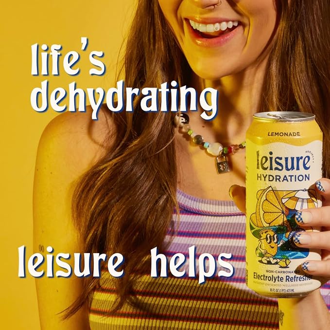 Leisure Hydration Non-Carbonated Electrolyte Refresher, Lemonade Flavor - Low Sugar Nutrient
