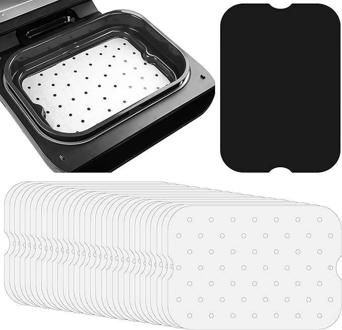 INFRAOVENS Air Fryer Parchment Paper Liners for Ninja Foodi XL Smart FG551 6-in-1 Indoor Grill
