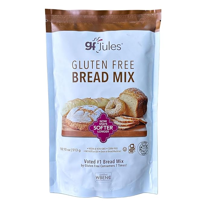 gfJules Certified Gluten Free Bread Baking Mix | Loaf, Baguettes, Bagels, Focaccia and more | No