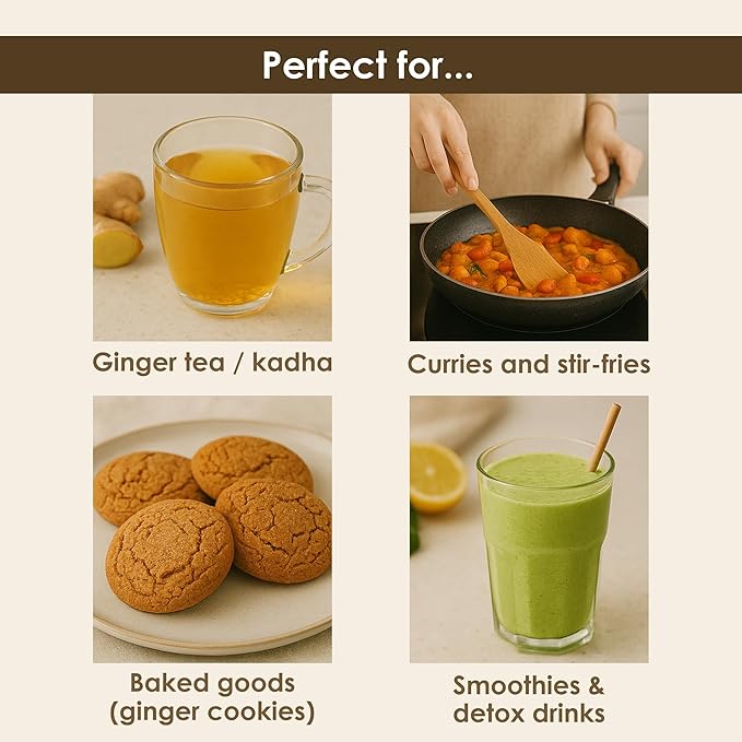 Organic Ginger Powder 12.70 oz – Ground Ginger Powder Organic for Cooking, Baking & Tea – Kosher