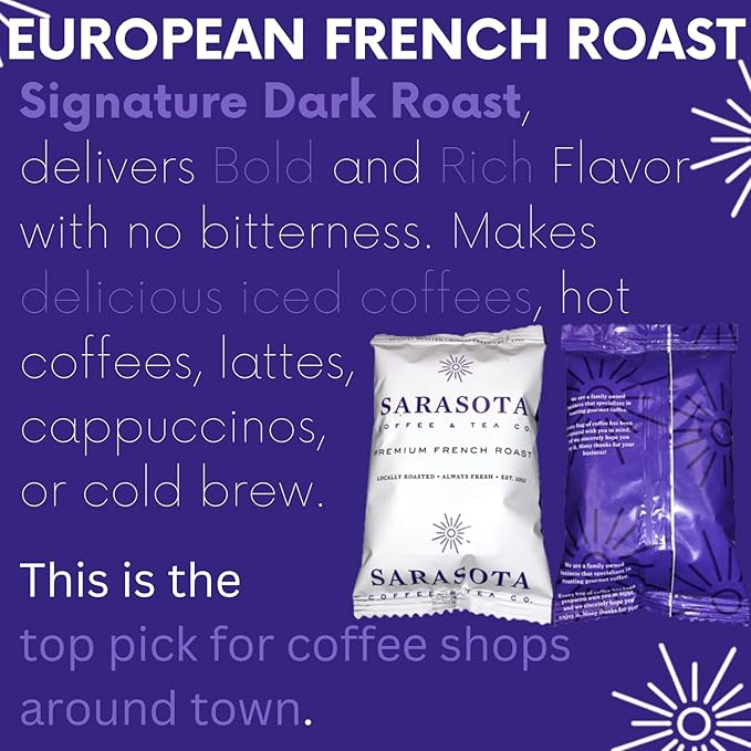 Sarasota Coffee Ground Packets | Gift Set Assorted Variety Sampler Packs | Medium, Colombian, &