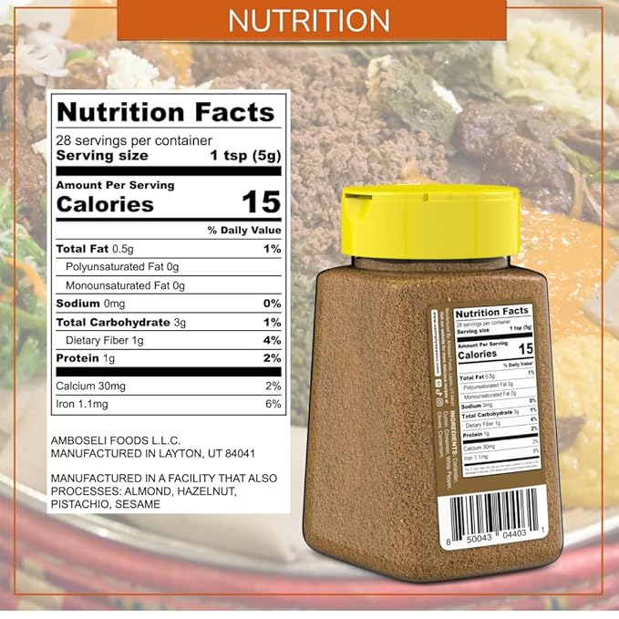 USimplySeason Mekelesha Spice, 4.8oz - Ethiopian Inspired Finishing Spice, Aromatic and Flavorful