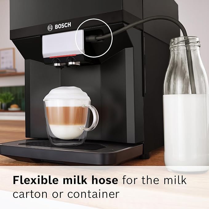 Bosch 500 Series Fully Automatic Espresso and Coffee Machine – Touch Control Panel, Milk Hose