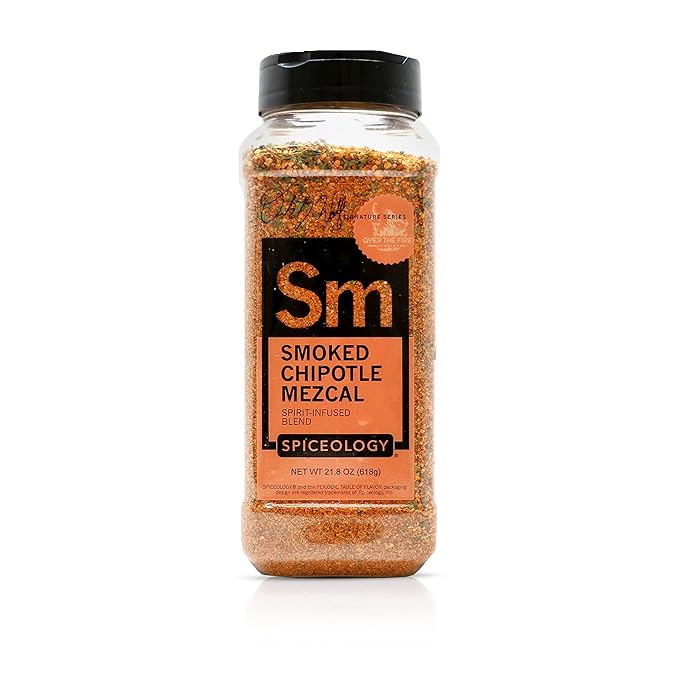 Spiceology & Derek Wolf - Smoked Chipotle Mezcal BBQ Rub - Spirit-Infused Barbeque Rubs, Spices and