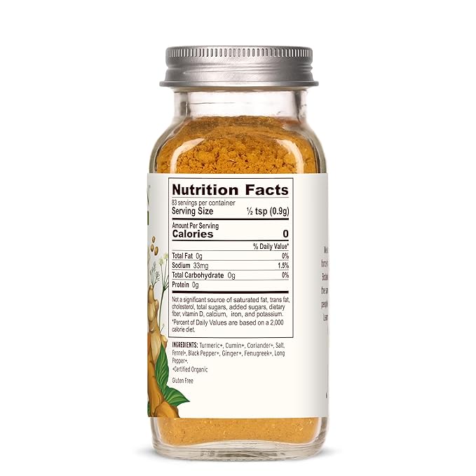 Banyan Botanicals Turmeric Masala Spice Mix – Organic Ayurvedic Spice Blend – Warming & Savory