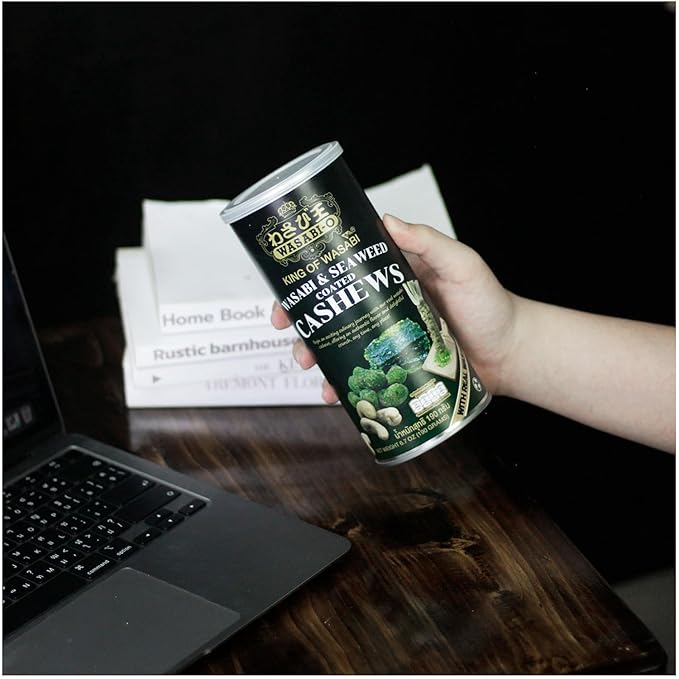 WASABI-O Cashews (6.7 Ounce (Pack of 1), Authentic Wasabi and Seaweed)