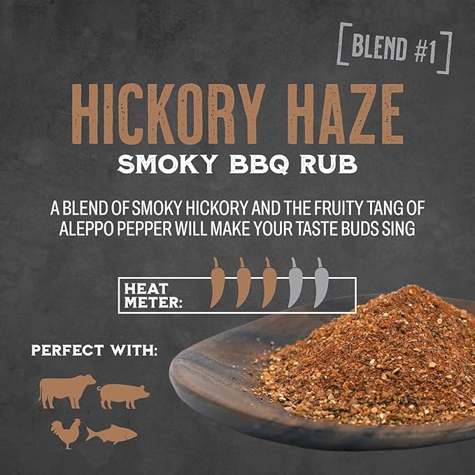 Spice Guru Hickory Haze BBQ Rub - Gifts for Men Who Cook, Gifts for Dad, Men Gifts, Dad Birthday