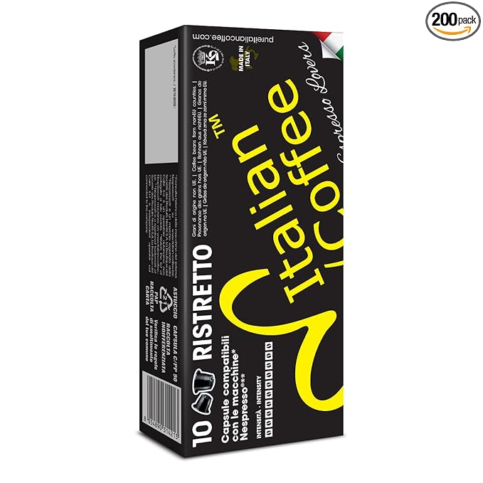 Italian Coffee for Espresso Lovers capsules compatible with Nespresso Original Line machines