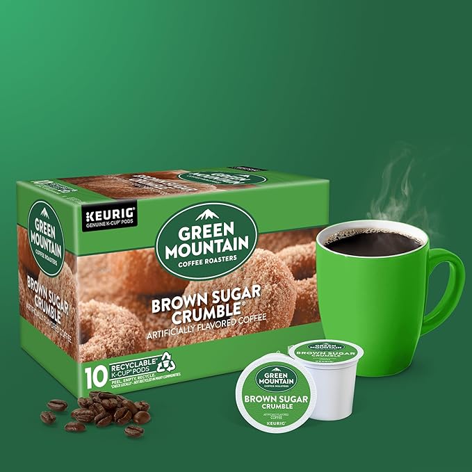 Green Mountain Coffee Roasters Brown Sugar Crumble Keurig Single-Serve K-Cup pods, Medium Roast