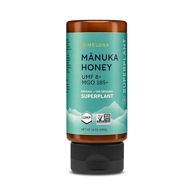 Melora Manuka Honey New Zealand Raw Honey | Pure, Unfiltered, Unpasteurized Honey | Organic Squeeze