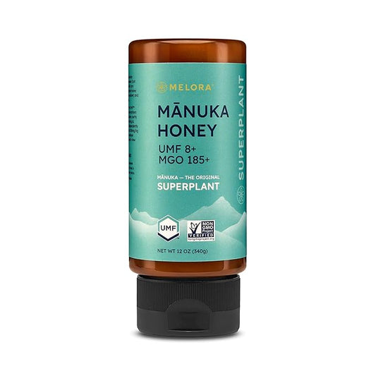 Melora Manuka Honey New Zealand Raw Honey | Pure, Unfiltered, Unpasteurized Honey | Organic Squeeze