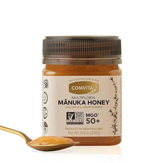 Comvita Manuka Honey MGO 50+ Multifloral - Raw Manuka Honey New Zealand, Pure & Unpasteurized for