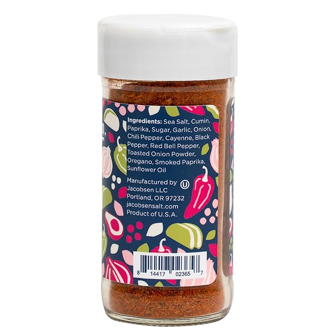 Jacobsen Salt Co. Taco Seasoning ??Sea Salt Soy-Free, Non-GMO, Gourmet Seasonings and Spices for
