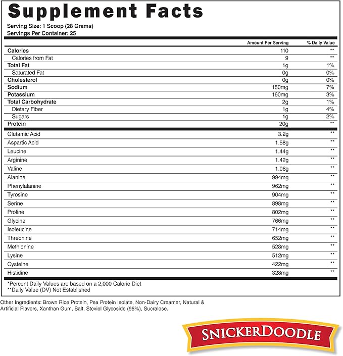 Steel Supplements Veg-PRO | Vegan Protein Powder, Snickerdoodle | 25 Servings (1.65lbs) | Protein