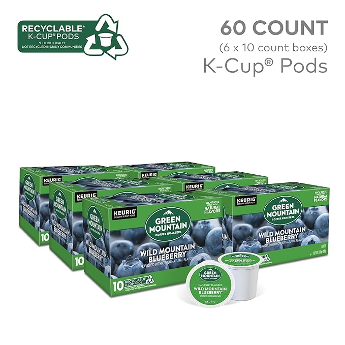 Green Mountain Coffee Roasters Wild Mountain Blueberry Keurig Single-Serve K-Cup pods, Light Roast