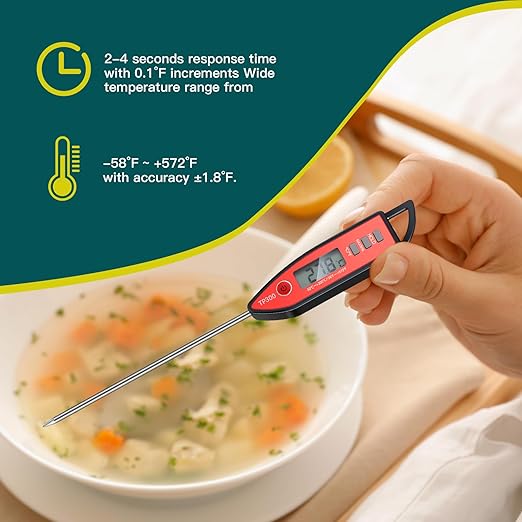 10 Set Waterproof Food Thermometer for Water, Liquid, Candle and Cooking Digital Meat Thermometer