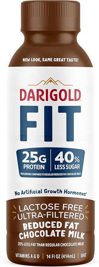 Darigold FIT High Protein Milk 2 Percent - Ultra-Filtered, Low Fat, Lactose Free - 25g Protein, 40%