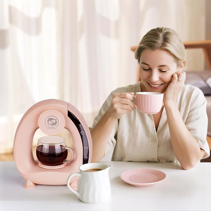 Single Serve Coffee Maker,Fast Brew in 2 minutes,Stylish竊낧ompact Design,MINI Q 2 IN 1 Coffee