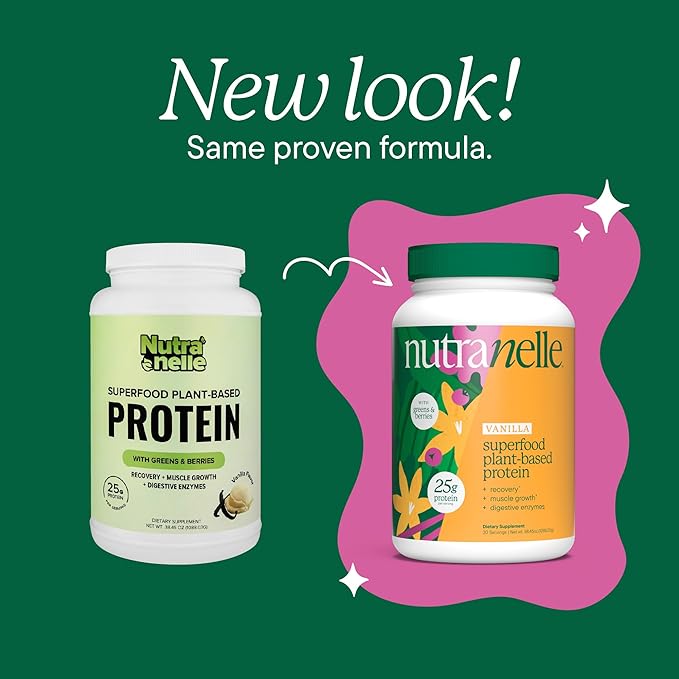 Nutranelle - Plant Based Protein Powder - 25 g Vegan Protein Powder with 30 Servings - Blended Rice