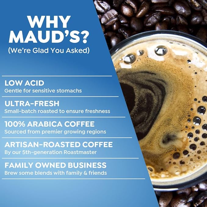 Maud's French Vanilla Instant Coffee, 52 ct, 100% Arabica Coffee, Medium Roast, Instant Hot or Iced