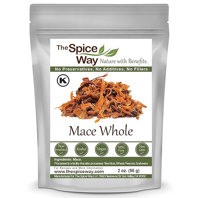 The Spice Way Mace Whole (javantri)- 2 oz - Premium Quality and Nutrient-Packed Spice, Vegan