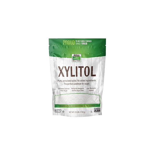 NOW Foods, Xylitol, Pure with No Added Ingredients, Keto-Friendly, Low Glycemic Impact, Low