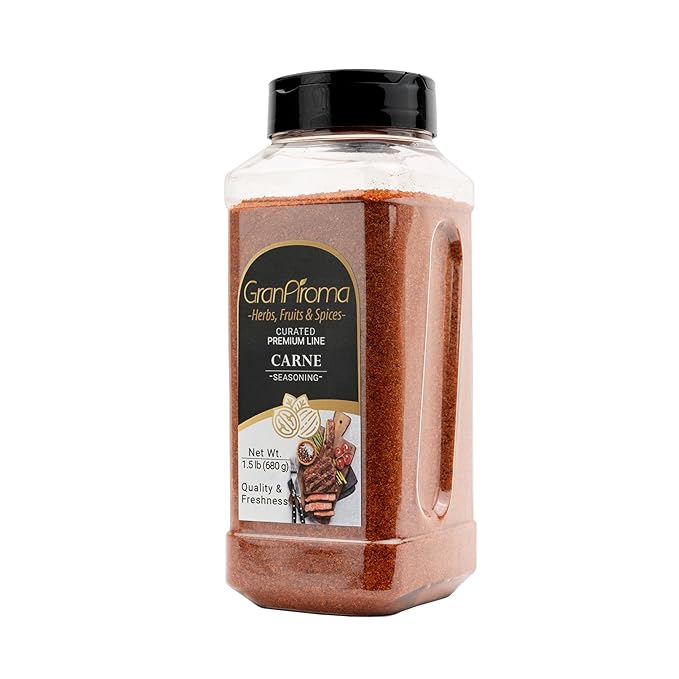 GranAroma Carne Seasoning, Authentic Spice Blend, Delicious Taste, Dry Rubs & Meat Dishes (1.5
