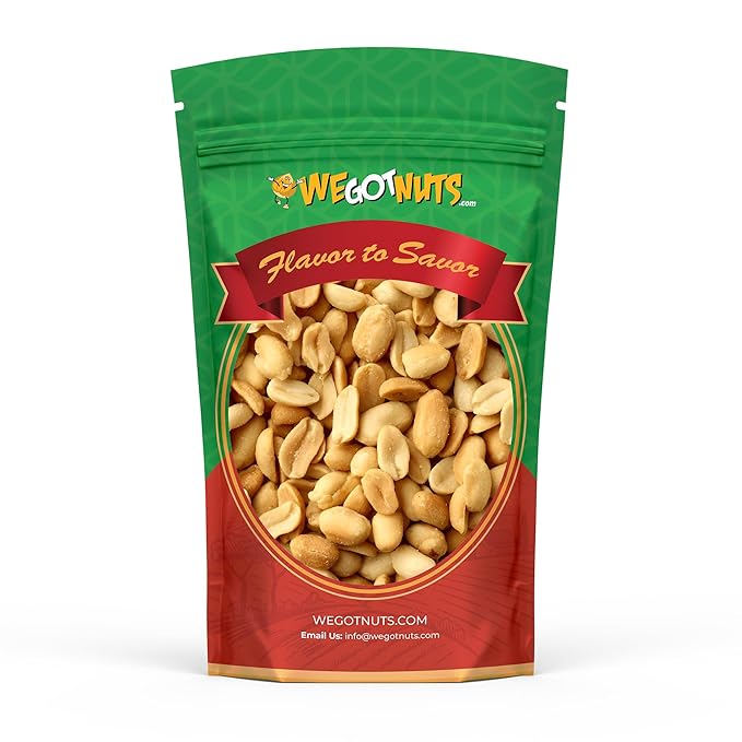 Roasted Unsalted Peanuts 5 Pounds (80oz) By We Got Nuts ??Premium Quality Kosher Peanut ??Healthy &
