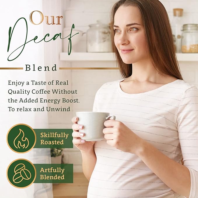 Coffea Flavor Fine Organic coffee -Decaf Whole Bean Coffee | Medium Roast | 100% Arabica Beans |
