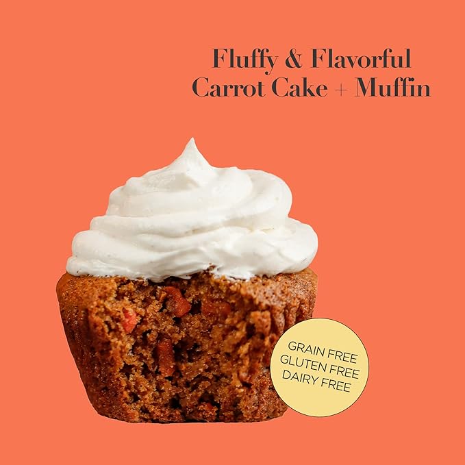 Stellar Eats Grain-Free Carrot Cake & Muffin Baking Mix | Gluten-Free, Dairy-Free, Plant-Based