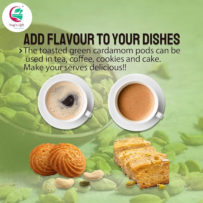 Green Cardamom Powder 10 oz (283g) | Great Flavour & Aroma for Baking, Coffee, Tea and Curries |