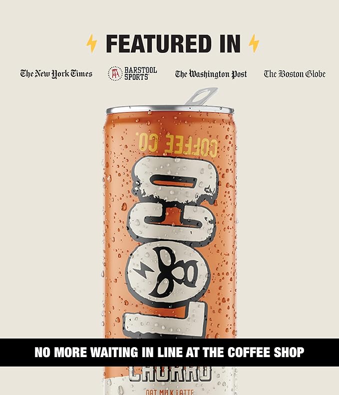 Loco Coffee Churro Latte 11 Ounce Can, 12 Count | Zero Sugar, 200mg Caffeine | Gluten Free and