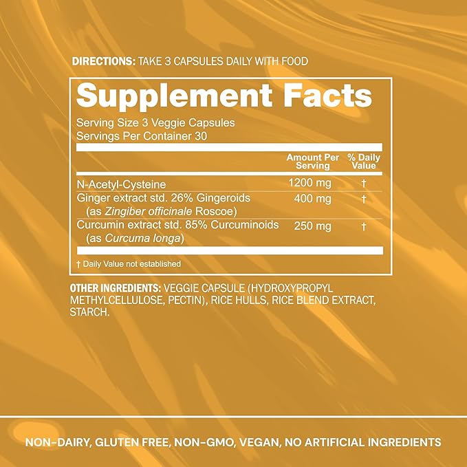 Blueprint Bryan Johnson NAC Supplement - Promotes Stress Relief, Immune System Function