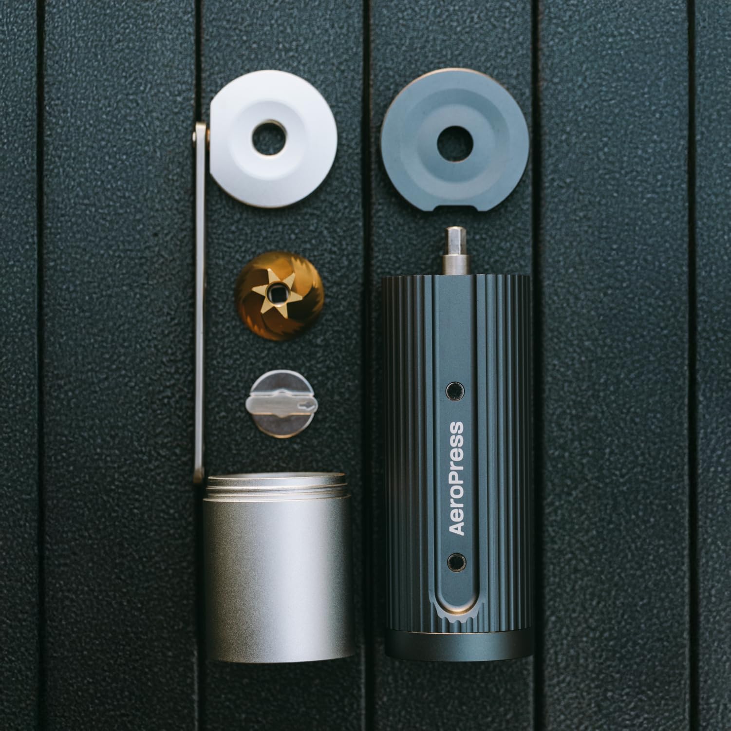 AeroPress Manual Coffee Grinder, Portable Hand Burr Grinder